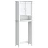 vidaXL Over-the-Toilet Storage BERG White 60x27x164.5 cm Solid Wood
