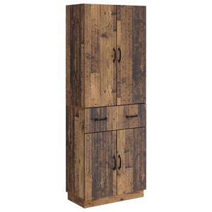 vidaXL Cabinet Set 2 pcs Old Wood Engineered Wood