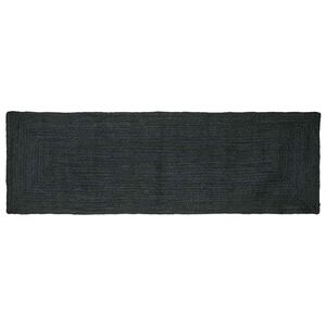 vidaXL Area Rugs Rectangular Dark Grey 80 x 250 cm Jute