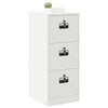 vidaXL File Cabinet White 44 x 50 x 106.5 cm Cold-Rolled Steel