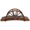 vidaXL Garden Bridge with Half-wheel 99x50x38 cm Solid Wood Fir