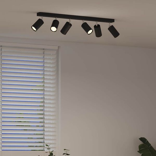 vidaXL Ceiling Spotlight Black 73 x 5.5 x 16.5 cm Metal