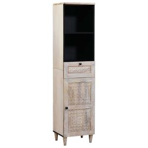 vidaXL Bathroom Cabinet White 38 x 33 x 160 cm Engineered Wood