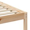 vidaXL Bed Frame with Headboard Brown 140 x 200 cm Solid Pine Wood