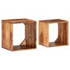 vidaXL Nesting Tables 2 pcs Solid Wood