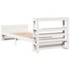 vidaXL Bed Frame with Headboard without Mattress White 75x190 cm Small Single