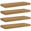 vidaXL Wall Shelf 4 pcs Beige 60 x 23.5 x 3.8 cm Engineered Wood