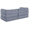 vidaXL Modular Sofa 2 pcs Grey 140 x 70 x 56 cm Fabric