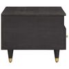 vidaXL Coffee Table with Drawer Black 80 x 54 x 40 cm Solid Mango Wood