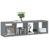 vidaXL Wall Cube Shelf Grey 37x29.5x134.5 cm MDF