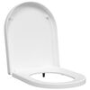 vidaXL Toilet Seat Adjustable White 48 x 36.5 x 4.5 cm Polypropylene