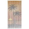 vidaXL Insect Door Curtain Palm Tree Print 100x200 cm Bamboo