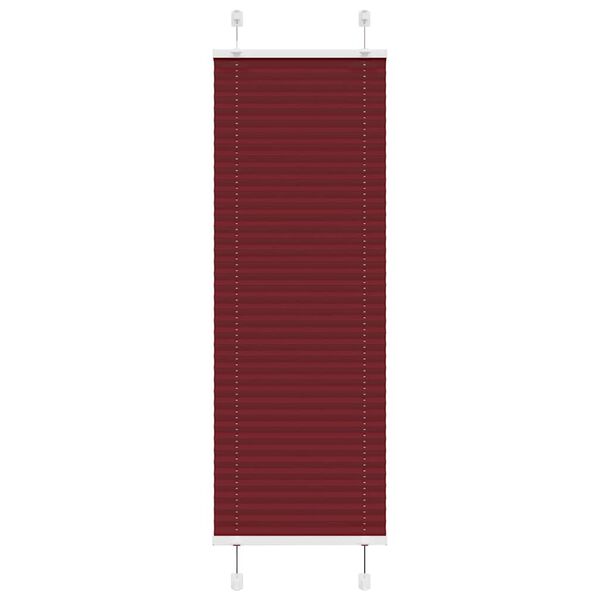 vidaXL Pleated Blind Bordeaux Red 50x150 cm Fabric Width 49.4 cm Polyester
