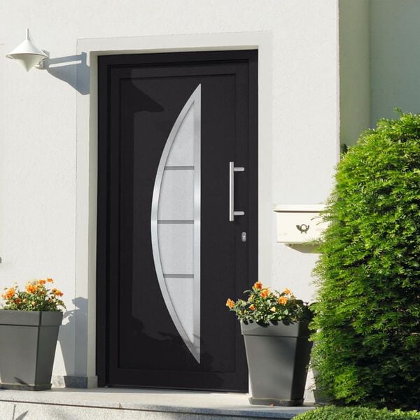 vidaXL Front Door Anthracite 98x208 cm
