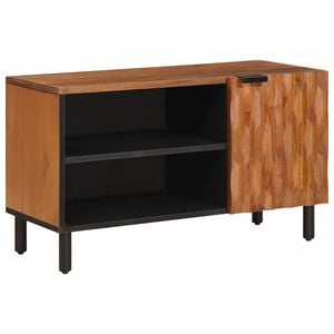 vidaXL TV Cabinet Acacia Brown Finish 80 x 33 x 46 cm Solid Mango Wood