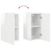 vidaXL TV Cabinet Set 4 pcs High Gloss White Engineered Wood