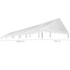 vidaXL Party Tent Roof 5x10 m White 450 g/m&sup2;