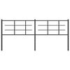 vidaXL Metal Headboard Black 193 cm