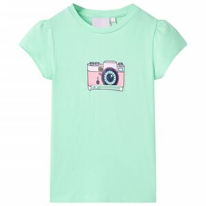 vidaXL Kids' T-shirt Bright Green 116