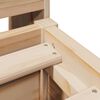 vidaXL Bed Frame without Mattress 135x190 cm Double Solid Wood Pine