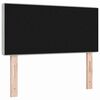 vidaXL LED Headboard with LED Strip Lights Light Grey 90 cm Polyester