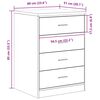 vidaXL Garage Storage Cabinet White 60x51x85 cm Solid Wood Pine