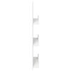 vidaXL Magazine Rack with Shelf White 51 x 11 x 102 cm Engineered Wood