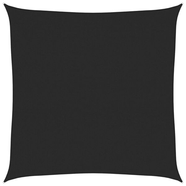 vidaXL Sunshade Sail 160 g/m&sup2; Black 7x7 m HDPE