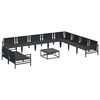 vidaXL Garden Sofa Set Anthracite Steel