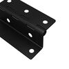 vidaXL Hinge 2 pcs Black 38 x 17 x 60 mm Iron