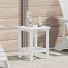 vidaXL Adirondack Side Table White 38 x 38 x 46 cm HDPE