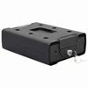 vidaXL Car Safe with Lock Black 22 x 16 x 7 cm Steel