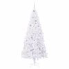 vidaXL Artificial Christmas Tree with Stand White 210 cm PVC and Steel