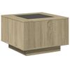vidaXL Coffee Table with LED Sonoma Oak 60x60x40 cm Engineered Wood