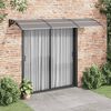 vidaXL Door Canopy Black 300x100 cm Polycarbonate