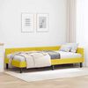 vidaXL Corner Bed Frame with Headboard Yellow 80 cm x 200 cm Velvet