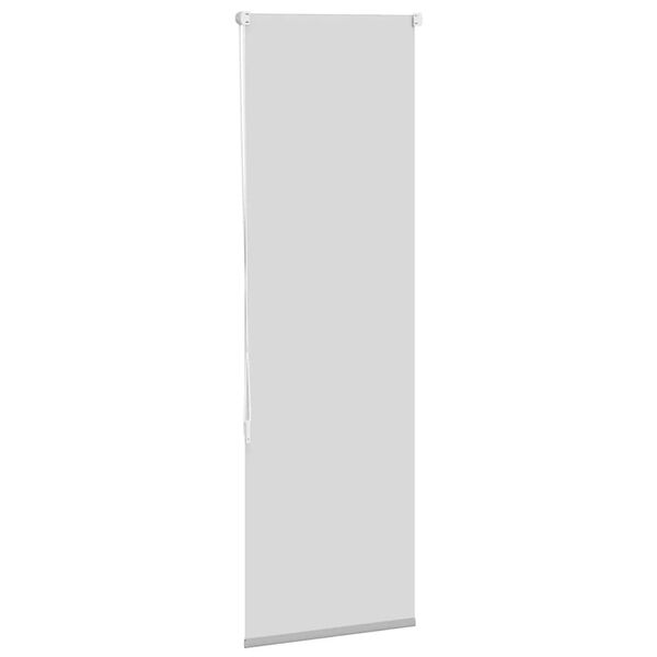 vidaXL Roller Blind Blackout Light Grey 40x130 cm Fabric Width 35.7 cm Polyester