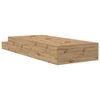 vidaXL Storage Bed Frame with Drawer Artisan Oak 80 cm Engineered Wood