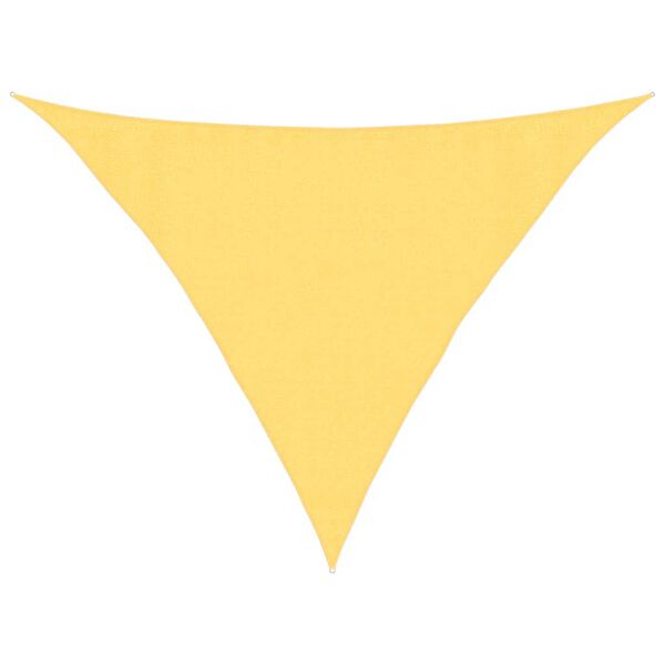 vidaXL Sunshade Sail 160 g/m&sup2; Beige 3.5x3.5x4.9 m HDPE