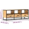 vidaXL TV Cabinet 120x30x45 cm Solid Mango Wood
