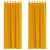 vidaXL Blackout Curtains 2 pcs Mustard Yellow 140 x 225 cm Velvet