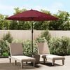 vidaXL Garden Parasol with Aluminium Pole 270 cm Bordeaux Red