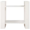 vidaXL Book Cabinet/Room Divider White 60x35x57 cm Solid Wood Pine