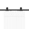 vidaXL Sliding Door Hardware Kit 200 cm Steel Black