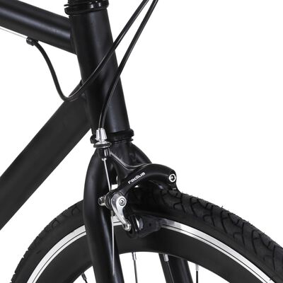 vidaXL Fixed Gear Bike Black 700c 59 cm