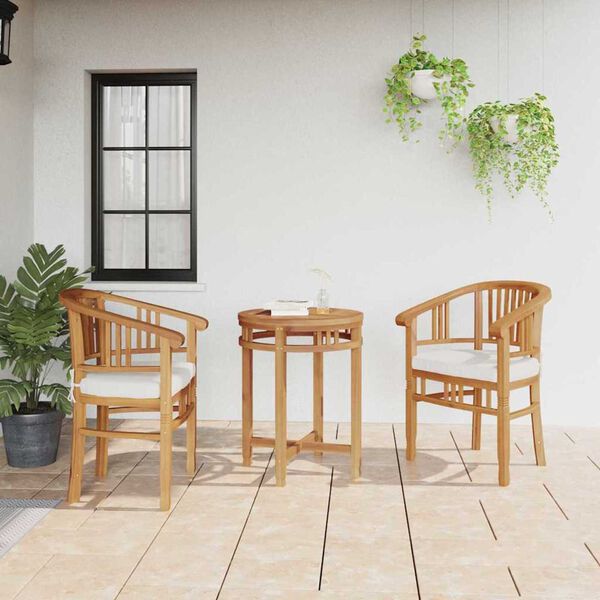 vidaXL Garden Chairs 2 pcs Brown 63 x 58 x 89 cm Solid teak wood
