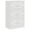 vidaXL Sideboard White 67x39x107 cm Steel