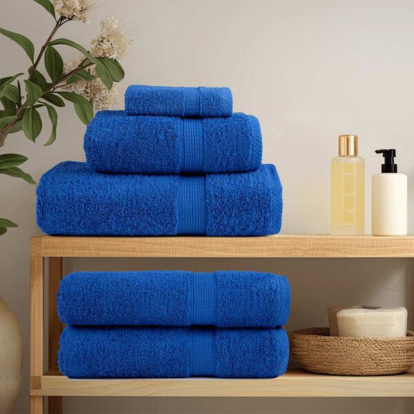 vidaXL Towels "FROGN" 10 pcs Blue 100x200 cm 360 gsm