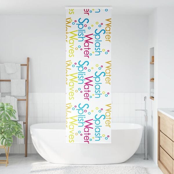 vidaXL Shower Roller Blind with Cassette 60x240 cm Fabric Width 56 cm