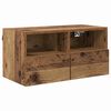 vidaXL TV Wall Cabinets 2 pcs Old Wood 60 x 30 x 30 cm Engineered Wood